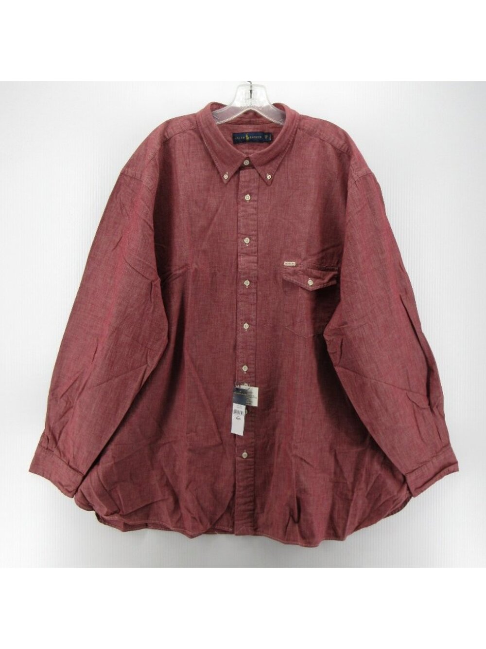 Ralph Lauren Shirt 3XB Big Button Down Classic Heritage Flap Pocket
